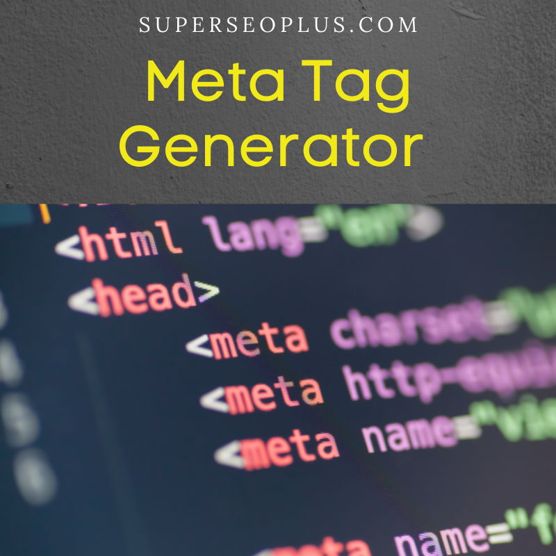 Meta Tag Generator 