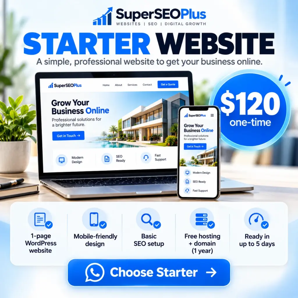 Affordable WordPress website design Starter package for $120