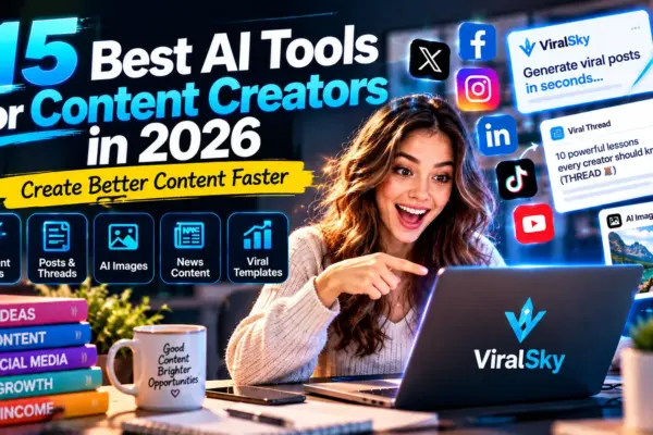 15 best AI tools for content creators in 2026