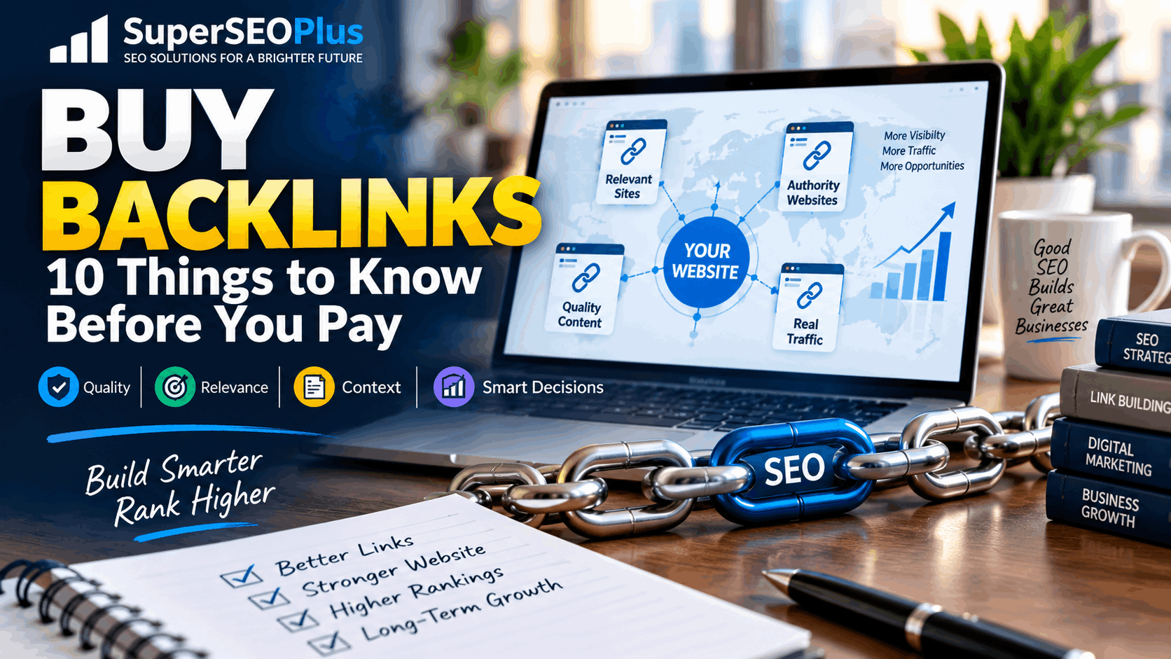 Buy backlinks guide showing 10 things to know before paying for backlinks