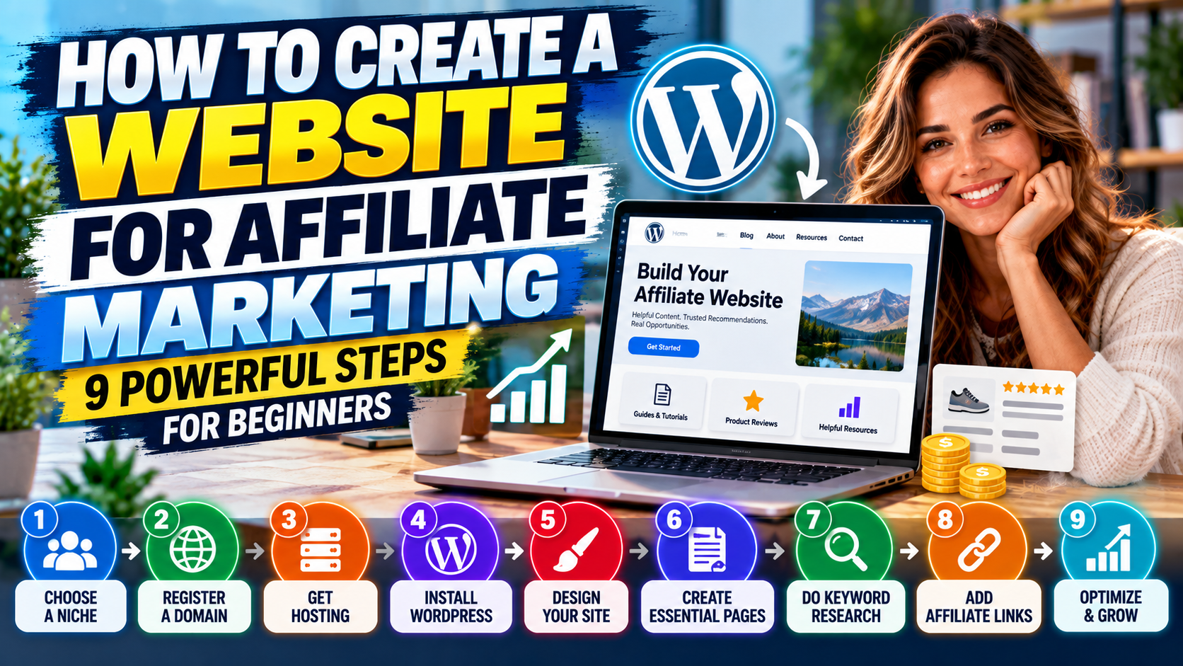 How to Create a Website for Affiliate Marketing – 9 Powerful Steps How to create a website for affiliate marketing in 9 steps