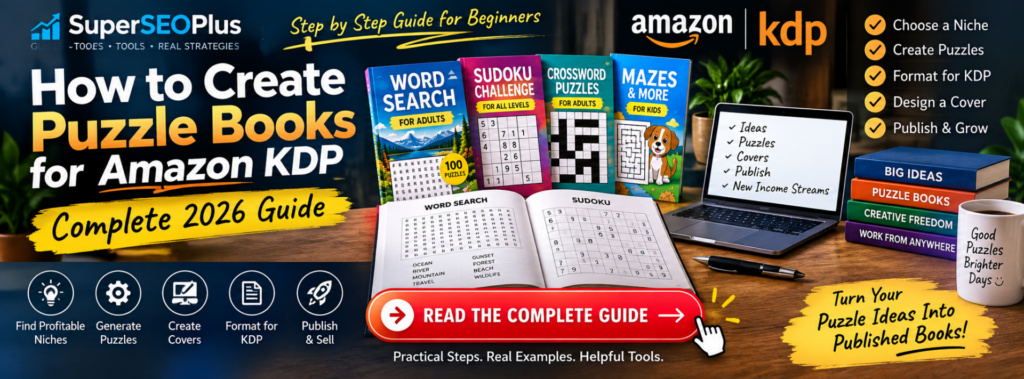 How to create puzzle books for Amazon KDP complete guide