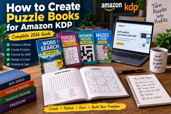 How to create puzzle books for Amazon KDP step by step