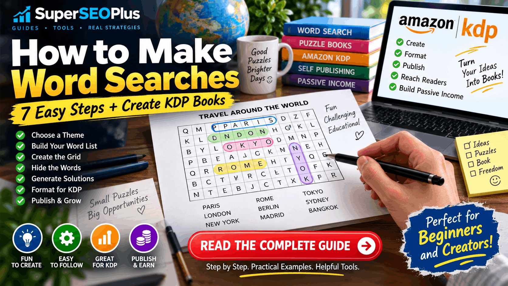 How to make word searches in 7 easy steps for Amazon KDP