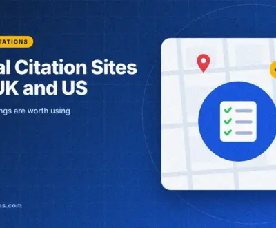local citation sites: guide cover graphic with a checklist of directory listings