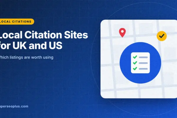 local citation sites: guide cover graphic with a checklist of directory listings