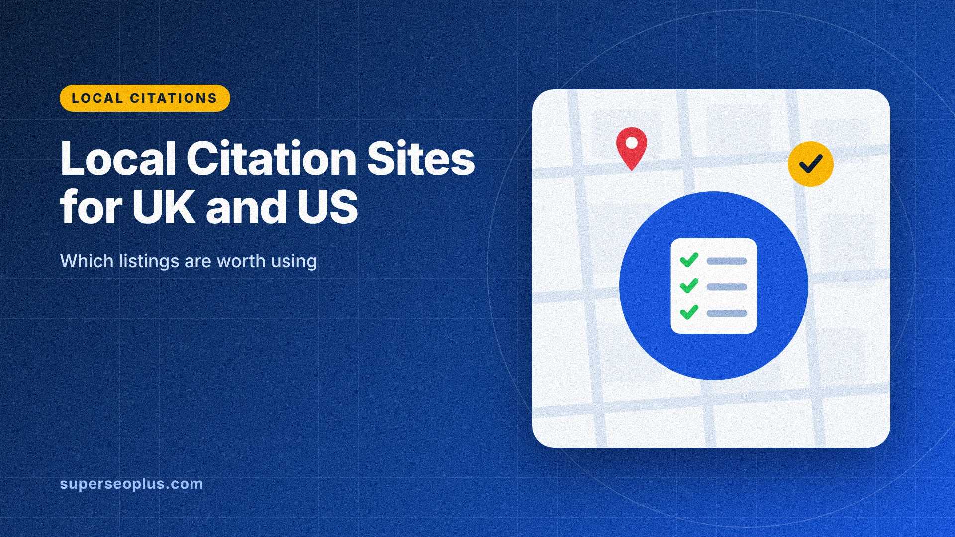 local citation sites featured image local citation sites: guide cover graphic with a checklist of directory listings