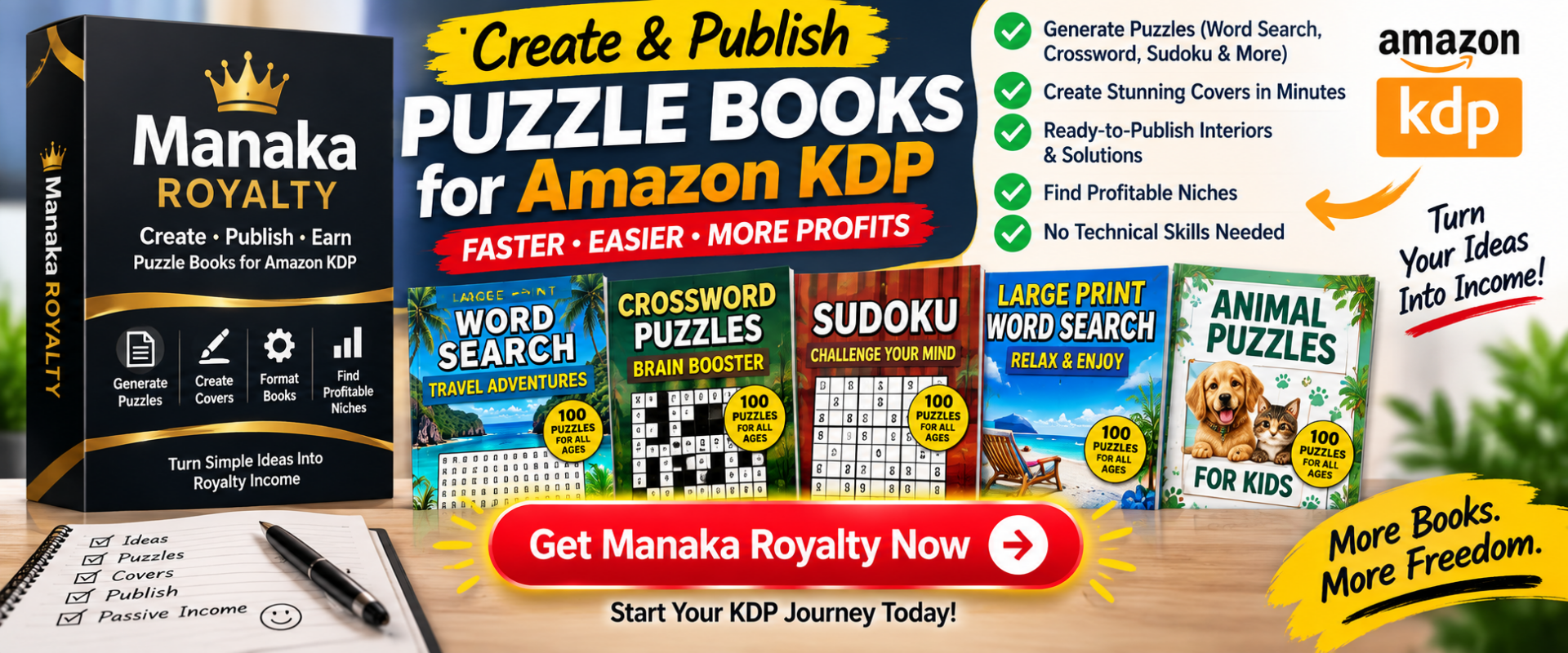 Manaka Royalty – Create Puzzle Books for Amazon KDP Manaka Royalty puzzle book generator for Amazon KDP